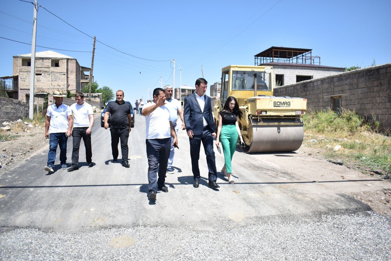 Դիտարկվեցին Արտենի բնակավայրում ընթացող աշխատանքներ