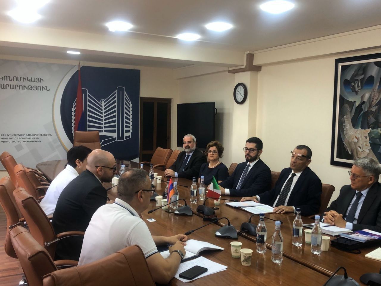 Փոխնախարար Նարեկ Տերյանն ընդունել է իտալական պատվիրակությանը