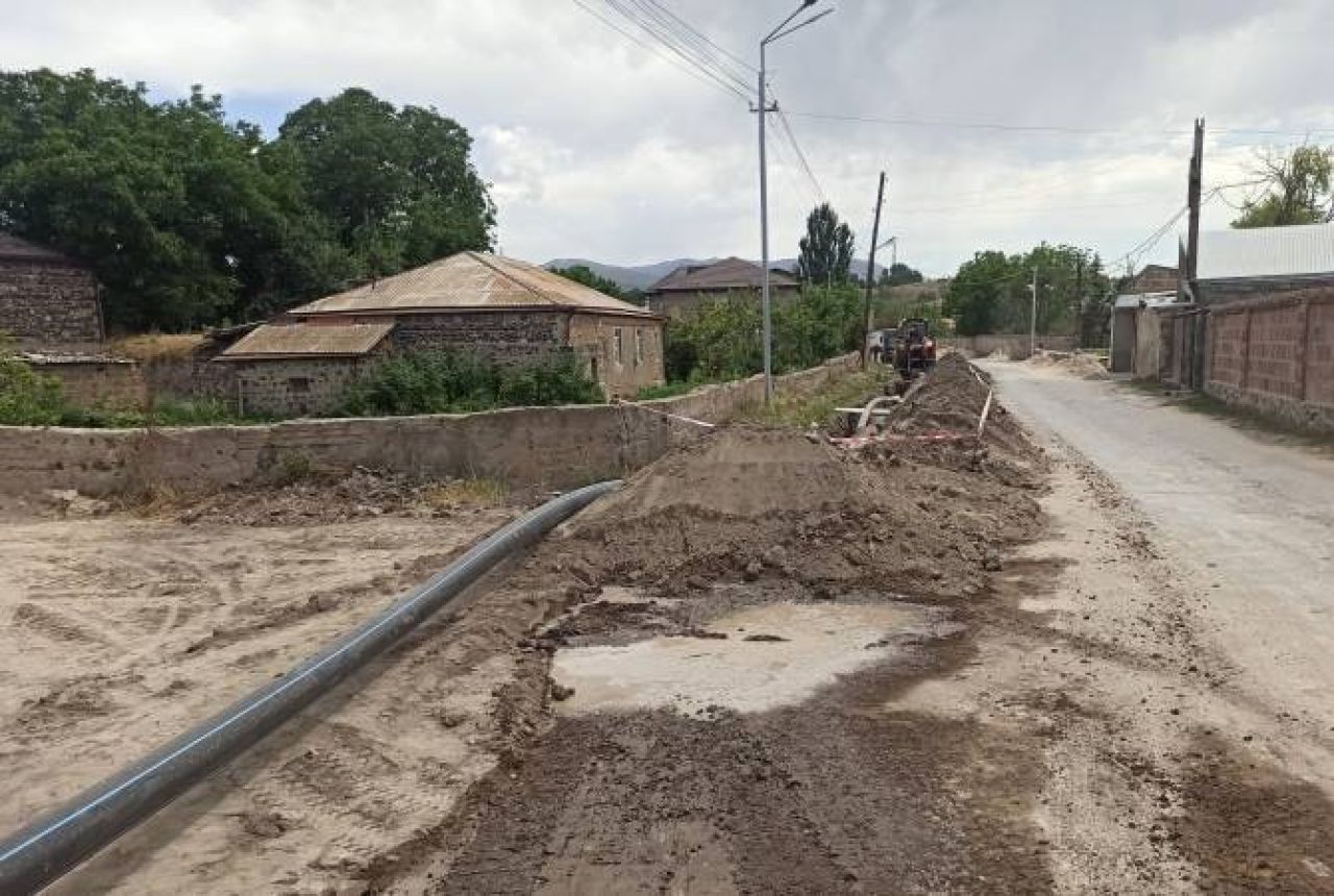 Ձորագյուղում կառուցվում է խմելու ջրատարի ներքին ցանց