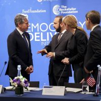 Ararat Mirzoyan participated in the "Democracy delivers" forum