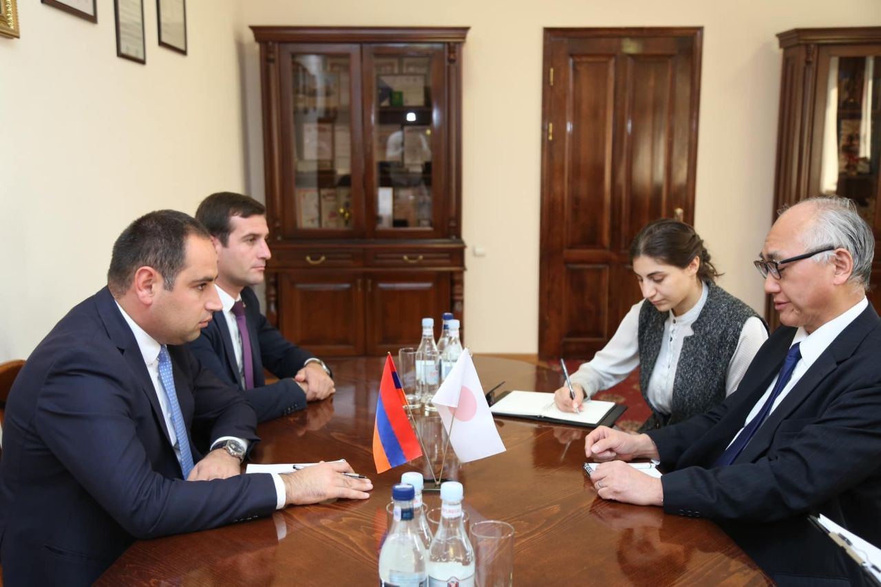 Դավիթ Խուդաթյանը Արմավիրում ընդունել է Հայաստանի Հանրապետությունում Ճապոնիայի Արտակարգ և լիազոր դեսպան պարոն Մասանորի Ֆուկուշիմային