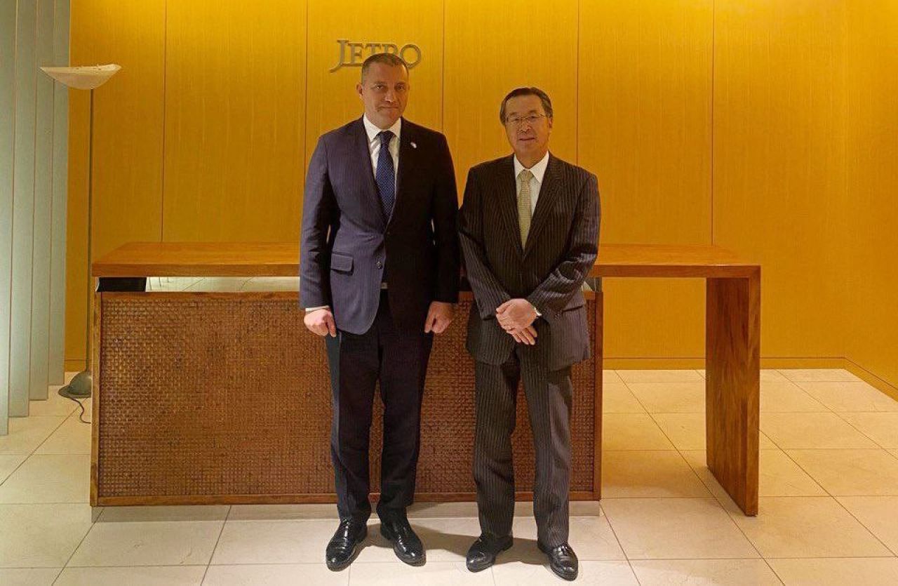 Վահան Քերոբյանը Ճապոնիայում հանդիպել է JETRO-ի նախագահ և գլխավոր գործադիր տնօրեն Նորիհիկո Իշիգուրոյի հետ
