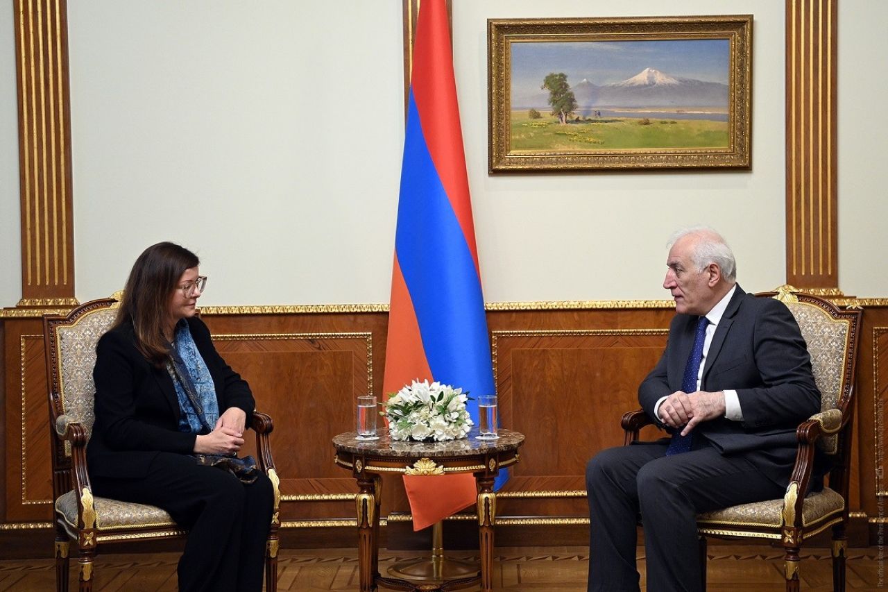 Նախագահ Վահագն Խաչատուրյանն ընդունել է Հայաստանում ՅՈՒՆԻՍԵՖ-ի ներկայացուցիչ Քրիսթինե Վայգանդին
