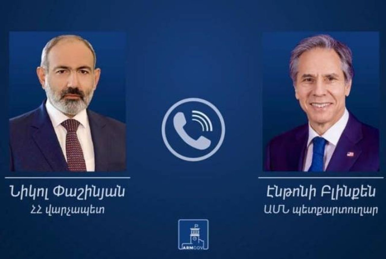 ՀՀ վարչապետն ու ԱՄՆ պետքարտուղարը քննարկել են ԼՂ-ից բռնի տեղահանվածների հումանիտար խնդիրները