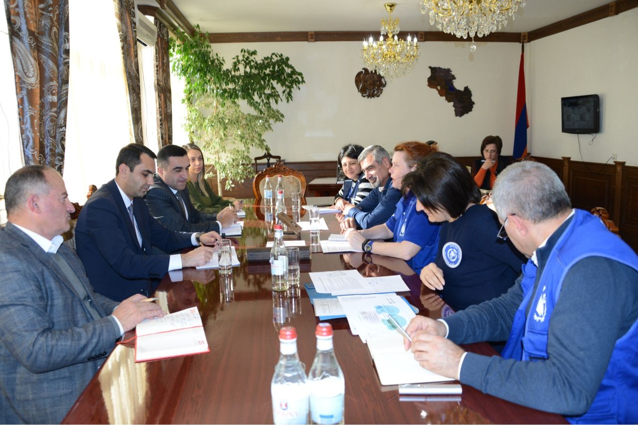 Գեղարքունիքի մարզպետ Կարեն Սարգսյանն ընդունեց ՄԱԿ-ի ՊՀԾ հայաստանյան գրասենյակի ղեկավարին և ՀԱՓԿ-ի տնօրենին