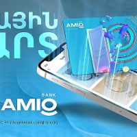 AMIO նոր VISA թվային քարտ 5% cashback-ով