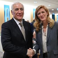 Նախագահ Վահագն Խաչատուրյանը հանդիպել է Սամանտա Փաուերի հետ