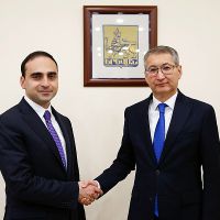 Երևանի քաղաքապետն ընդունել է ՀՀ-ում Ղազախստանի Հանրապետության դեսպանին