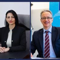 Պաշտպան Անահիտ Մանասյանը Ստրասբուրգում հանդիպել է ԵԽ ծրագրերի համակարգման տնօրեն Կլաուս Նոյկիրխի հետ
