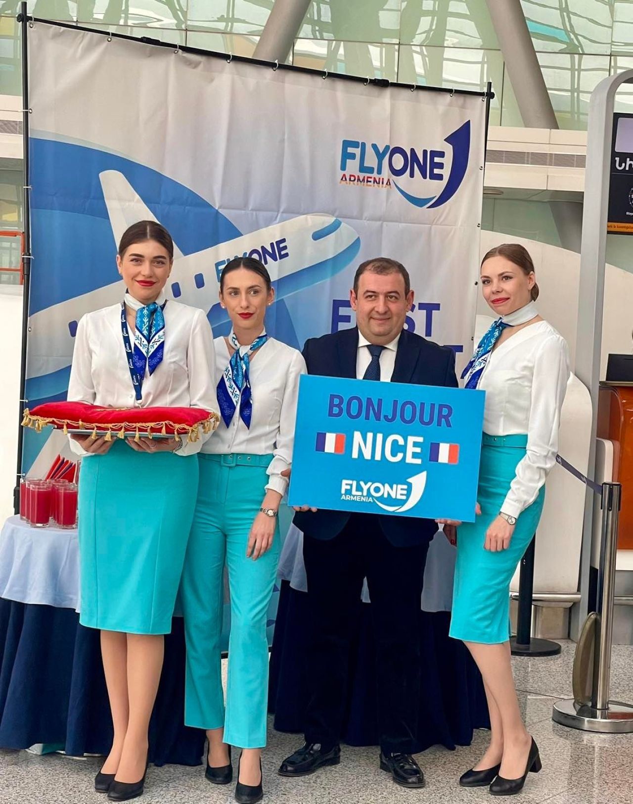 FLYONE ARMENIA ավիաընկերությունը մեկնարկել է Երևան -Նիցցա-Երևան- երթուղով չվերթերը