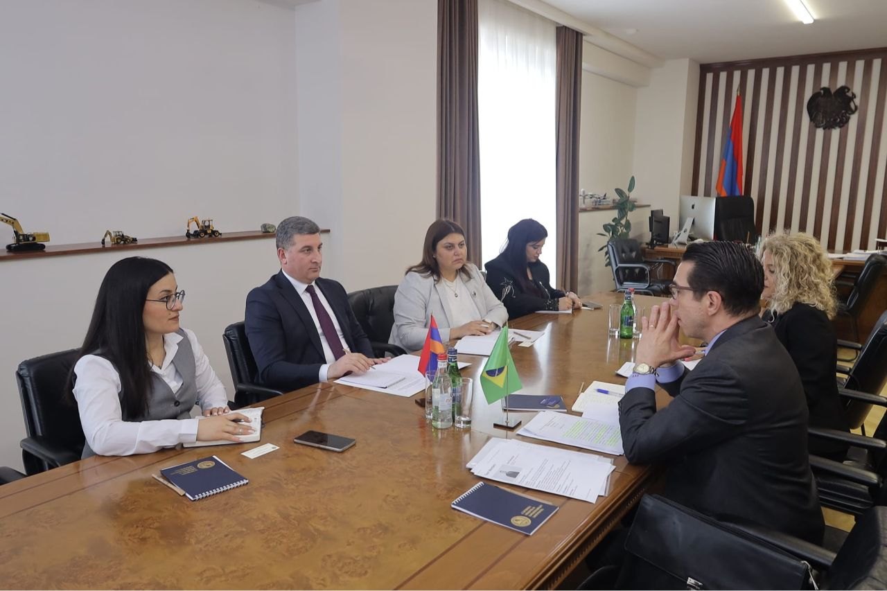 Գնել Սանոսյանն ու Բրազիլիայի դեսպանը քննարկել են էներգետիկ ոլորտի վերաբերյալ հարցեր