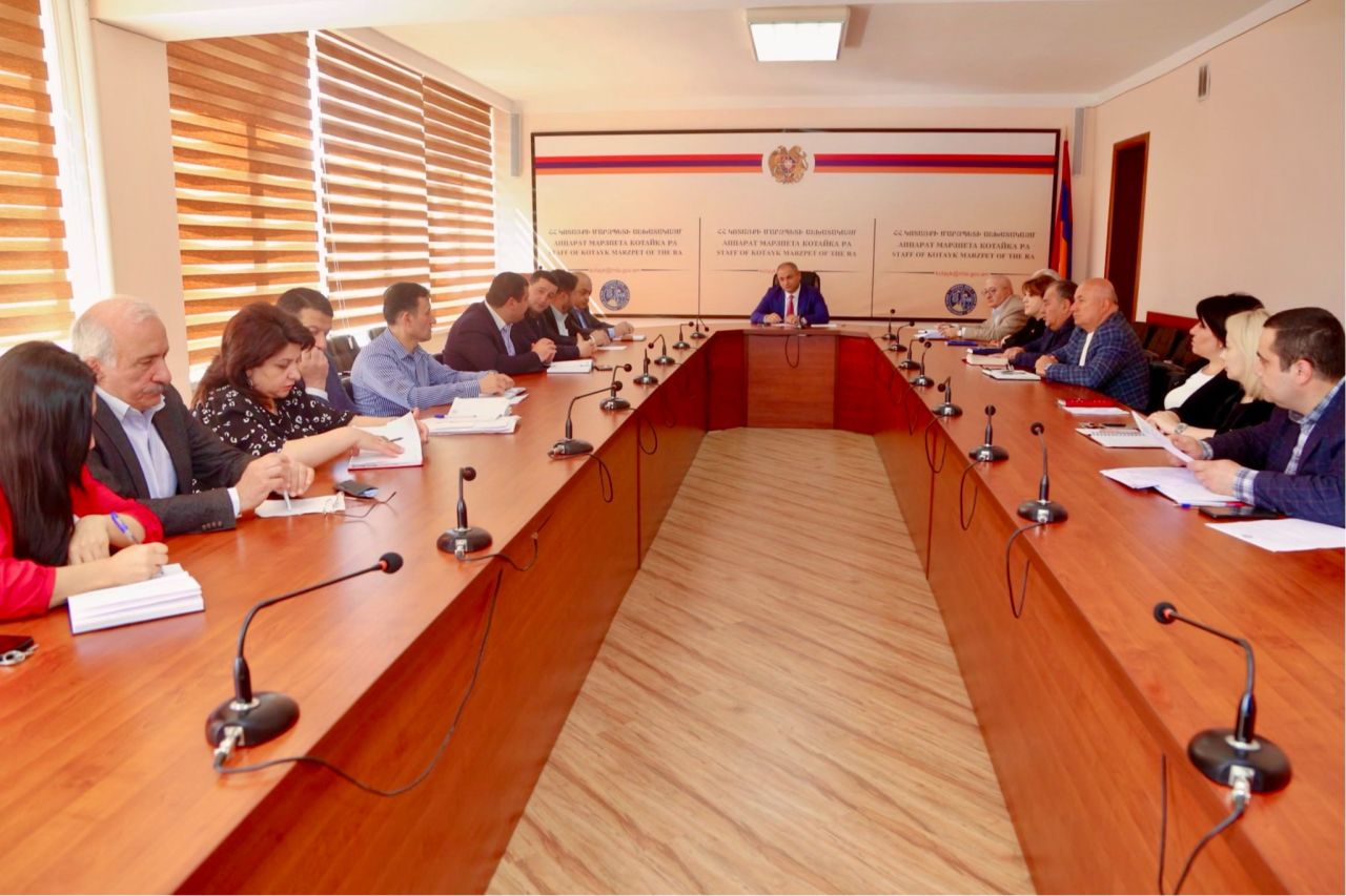 Քննարկվել է Կոտայքի մարզի համայնքներում իրականացվող ծրագրերի ընթացքը