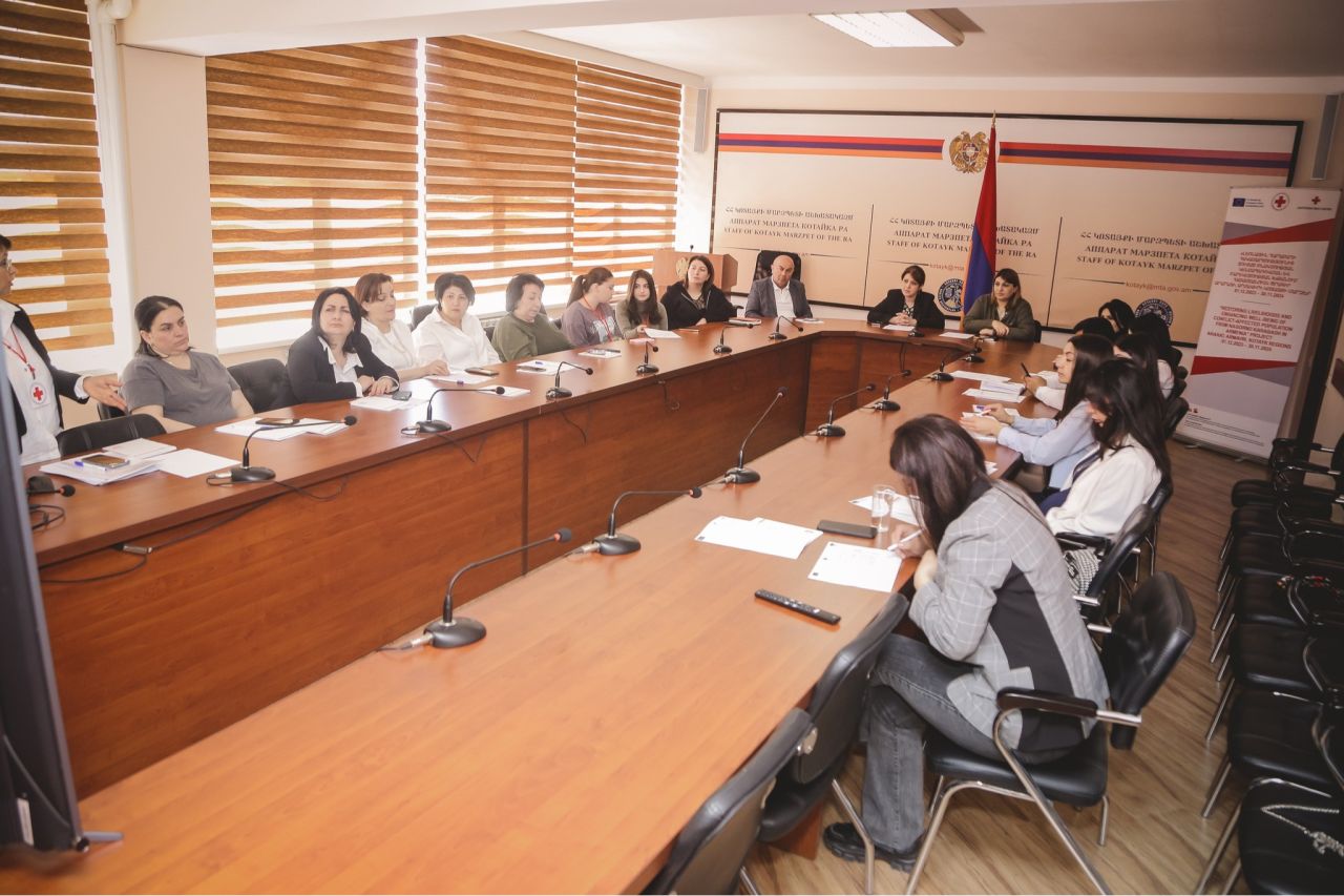 «Հայաստանում ԼՂ-ի հակամարտությունից տուժած բնակչության կենսաապահովման և բարեկեցության խթանում» ծրագրի շրջանակում հանդիպում է կազմակերպվել Կոտայքում