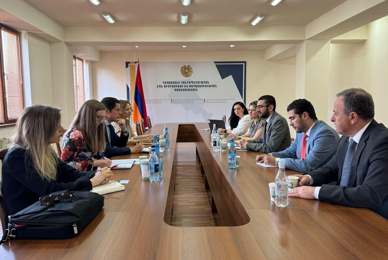 Միգրացիայի և քաղաքացիության ծառայության պետը հյուրընկալել է FRONTEX–ի պատվիրակությանը