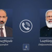 Armenian Prime Minister Nikol Pashinyan had a telephone conversation with Indian Prime Minister Narendra Modi.