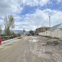 Վարդենիս քաղաքի Գայի փողոցում ընթանում են ճանապարհաշինական աշխատանքներ