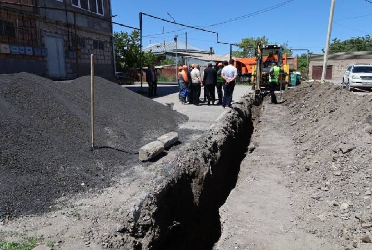 Վարդենիս քաղաքում կառուցվում է նոր խմելու ջրատար և կոյուղագիծ