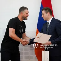 ՏԿԵ նախարարությունում պարգևատրվեցին հեղեղից վնասված երկաթուղու վերականգնմանը ներգրավված ռուս մասնագետները