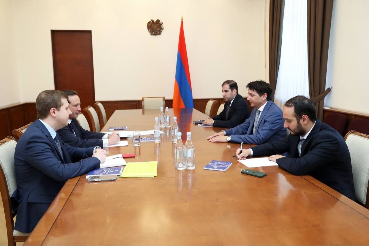 Նախարար Վահե Հովհաննիսյանը հանդիպում է ունեցել Բեռլին Էքոնոմիքսի գործադիր տնօրեն Ռիկարդո Ջիուչիի հետ