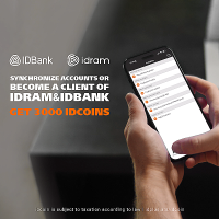 Get 3000 idcoins by synchronizing your Idram and IDBank accounts