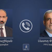 Տեղի է ունեցել վարչապետ Նիկոլ Փաշինյանի հեռախոսազրույցն ԻԻՀ նորընտիր նախագահ Մասուդ Փեզեշքիանի հետ