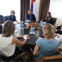 Գևորգ Պապոյանը  ընդունել է  Համաշխարհային բանկի հայաստանյան գրասենյակի ղեկավար Կարոլին Գեգինատին
