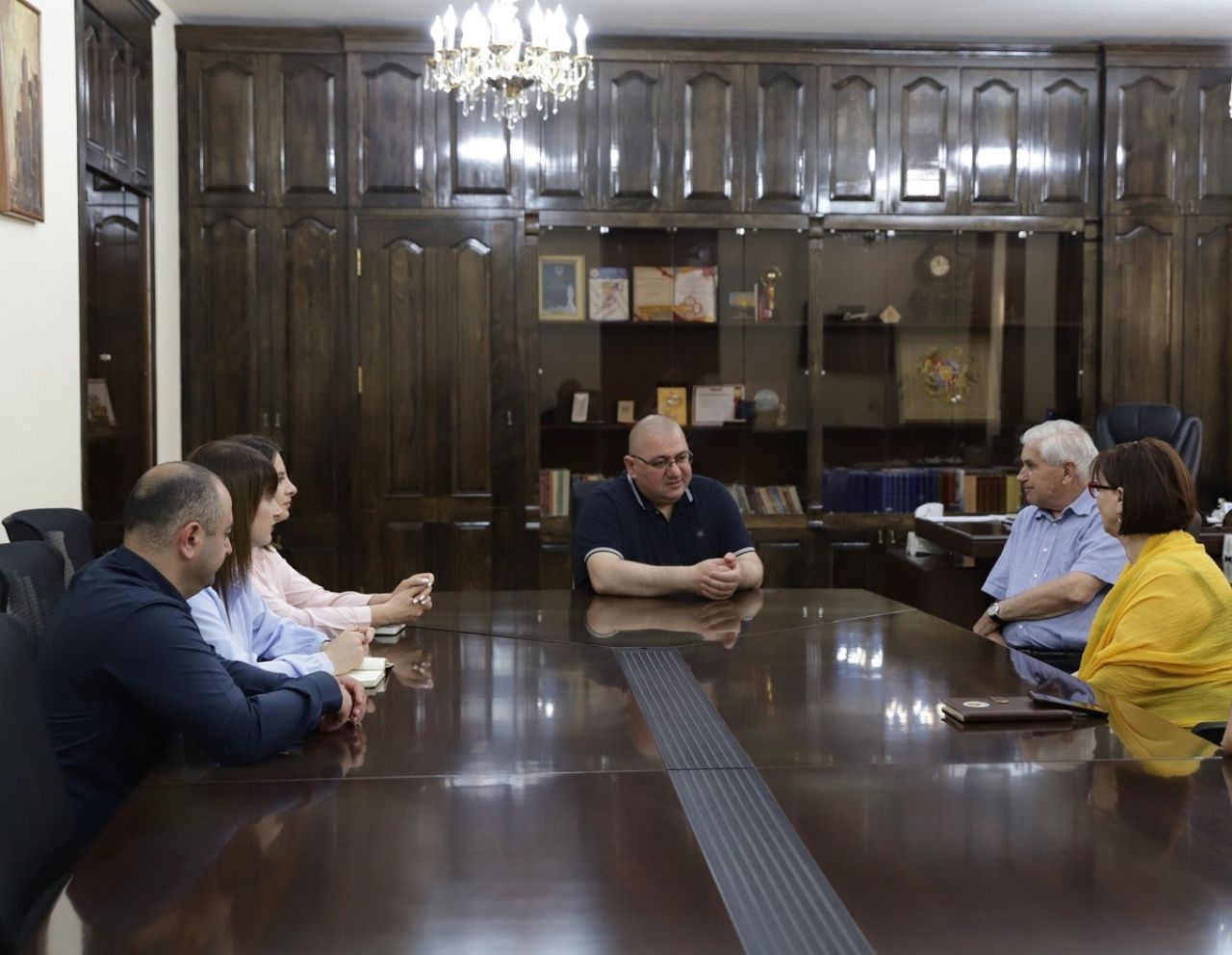 Մուշեղ Մուրադյանն ընդունել է Աշոցքի «Տիրամայր Նարեկ» հիվանդանոցի տնօրեն հայր Մարիո Կուկարոլլոյին