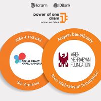 AMD 4 165 643 to SIA Armenia program: Aren Mehrabyan Foundation is the august beneficiary of The Power of One Dram
