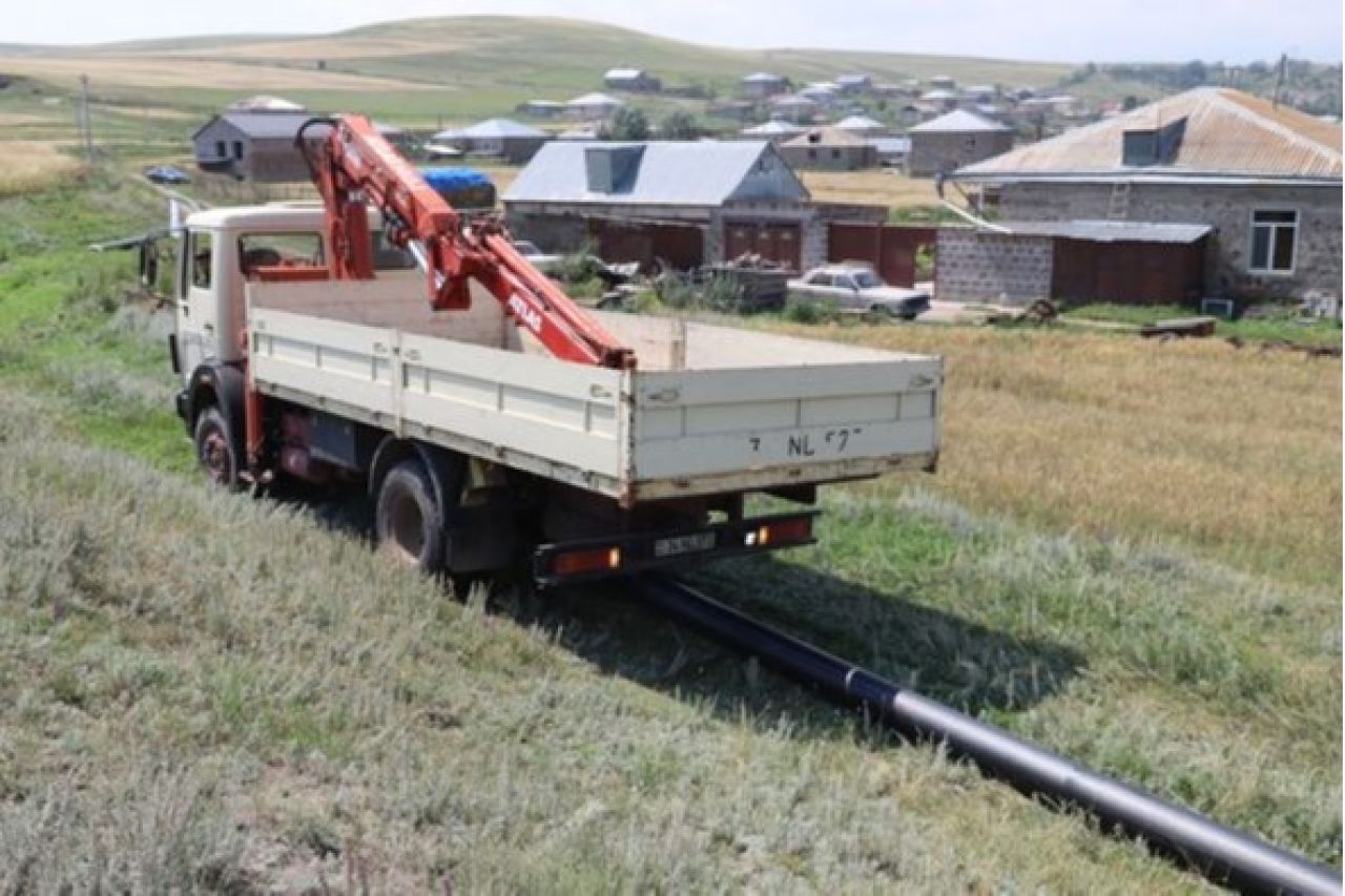 Արծվաքարում ոռոգման ջրագիծ է կառուցվում