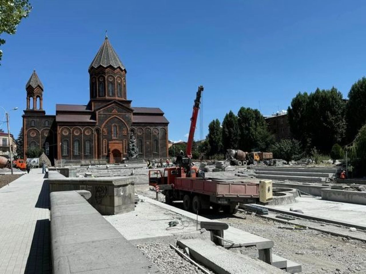 Գյումրու պատմական կենտրոնի հիմնանորոգվող փողոցներում