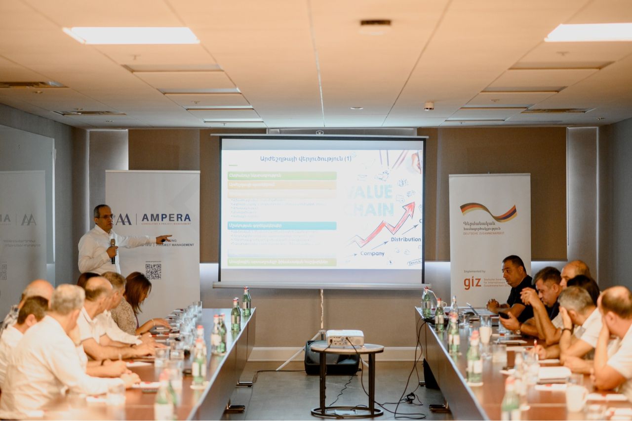 Workshop in Yerevan dedicated to presenting the results of the study on "Apricot, Peach, Raspberry, and Walnut Value Chains in Armenia"