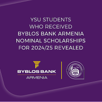 5 more YSU students awarded AMD 1 million scholarship each: Byblos Bank Armenia continues to motivate young minds