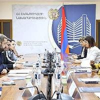 Էկոնոմիկայի նախարարն ընդունել է ՀԲ պատվիրակությանը