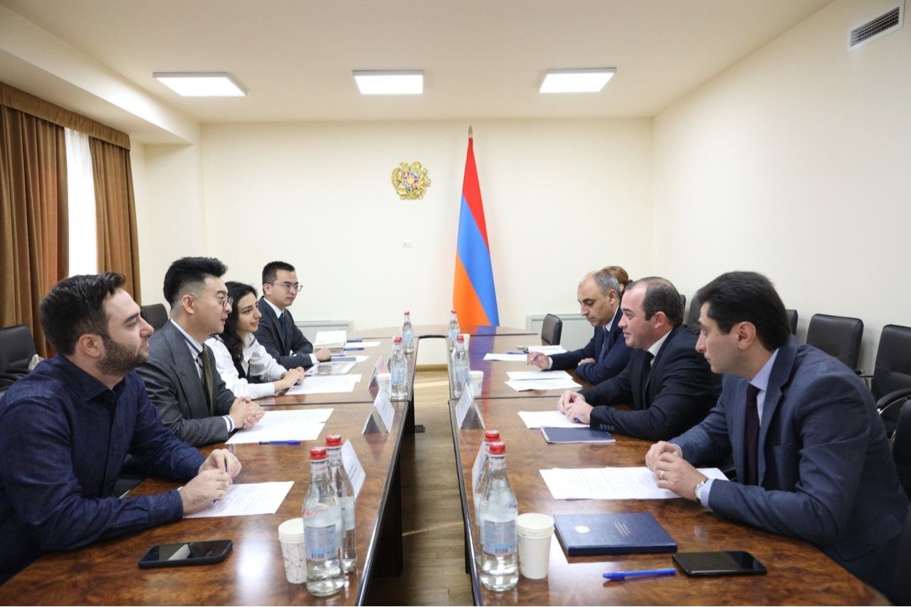 Նախարարի տեղակալ Ռուբեն Սիմոնյանն ընդունել է «Huawei Technologies Armenia»-ի գլխավոր տնօրեն Ջըն Սիոսյուին
