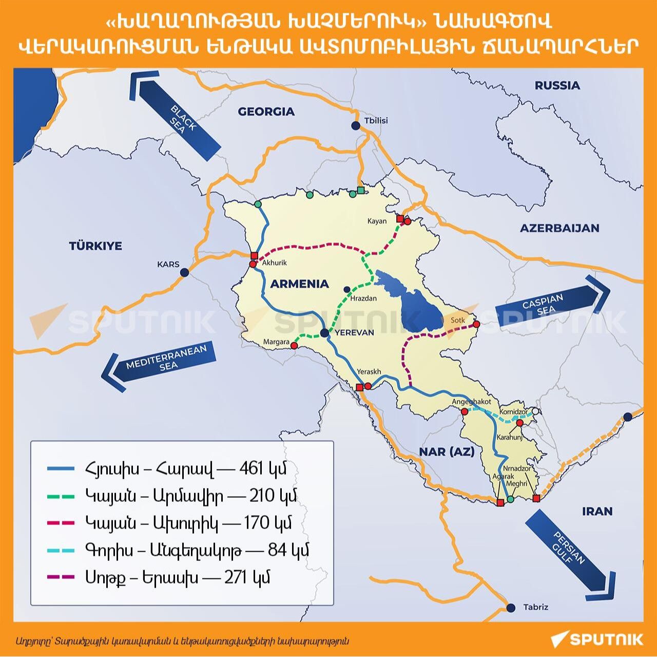 Ինչքան բեռ և ուղևորահոսք է սպասում Հայաստանը «Խաղաղության խաչմերուկի» գործարկման տարում