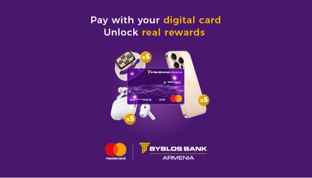 15 cutting-edge Apple devices for Byblos Bank Armenia Mastercard Digital cardholders