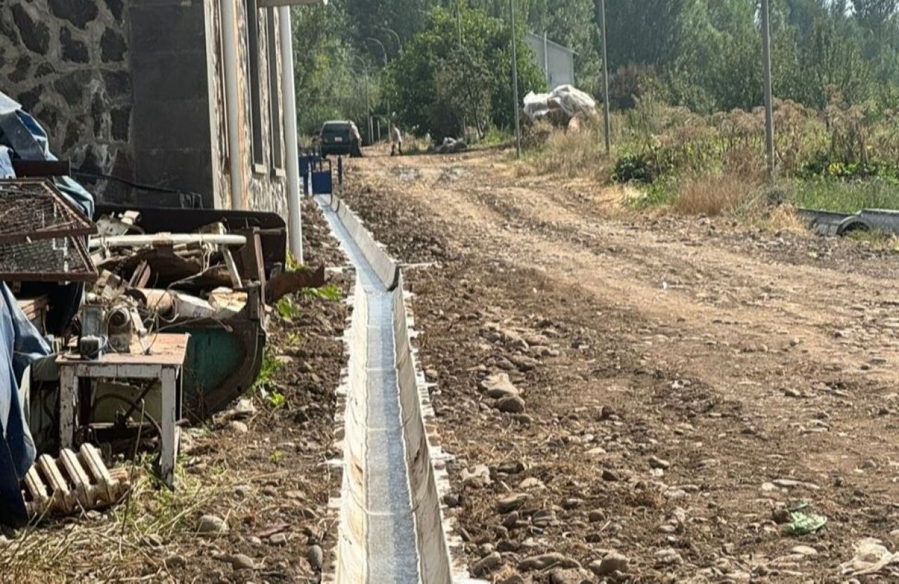 Երանոս գյուղում ոռոգման ջրատար ցանց է կառուցվում