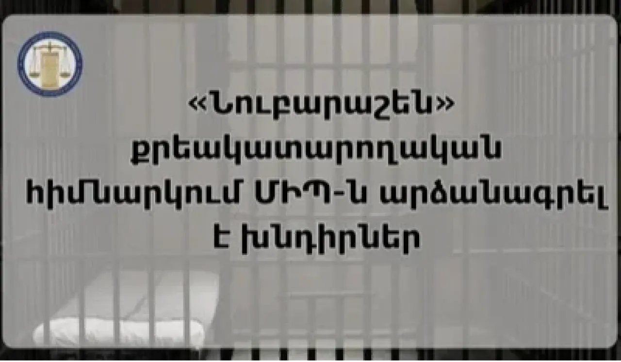 ՄԻՊ-ը «Նուբարաշեն» ՔԿՀ-ում հայտնաբերել է ժամկետանց դեղորայք, չկահավորված խցեր, ջնջումներ մատյանում