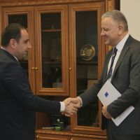 ՀՀ ՏԿԵ նախարար Դավիթ Խուդաթյանն ընդունել է Հայաստանում Եվրոպական միության պատվիրակության ղեկավար, դեսպան Վասիլիս Մարագոսին