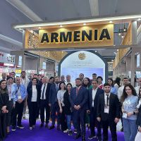ՀՀ Էկոնոմիկայի նախարար Գևորգ Պապոյանը ԱՄԷ-ում աշխատանքային այցով գտնվելու ընթացքում Դուբայ քաղաքում մասնակցել է «GULFOOD-2025» ցուցահանդեսին