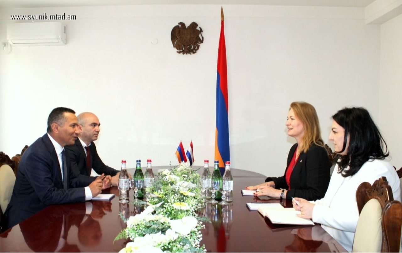 ՀՀ-ում Նիդերլանդների նորանշանակ դեսպանը պատրաստակամություն է հայտնել քննարկել Սյունիքում նոր ծրագրերի աջակցության առաջարկները