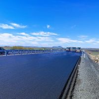 Ագարակի հնագիտական վայրը շրջանցող ճանապարհահատվածում տեղադրվում է ասֆալտբետոնե ծածկի վերին շերտը