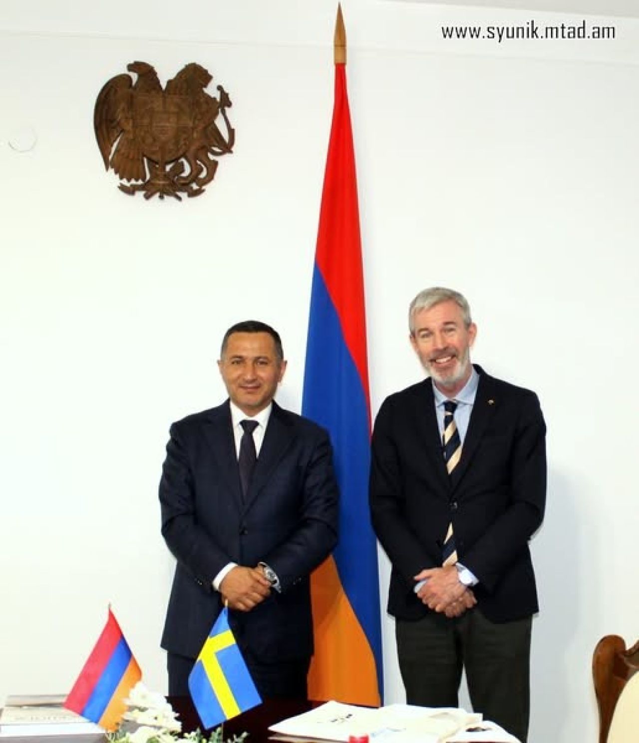 Սյունիքի մարզպետը և Պատրիկ Սվենսոնը քննարկել են հարցերի լայն շրջանակ