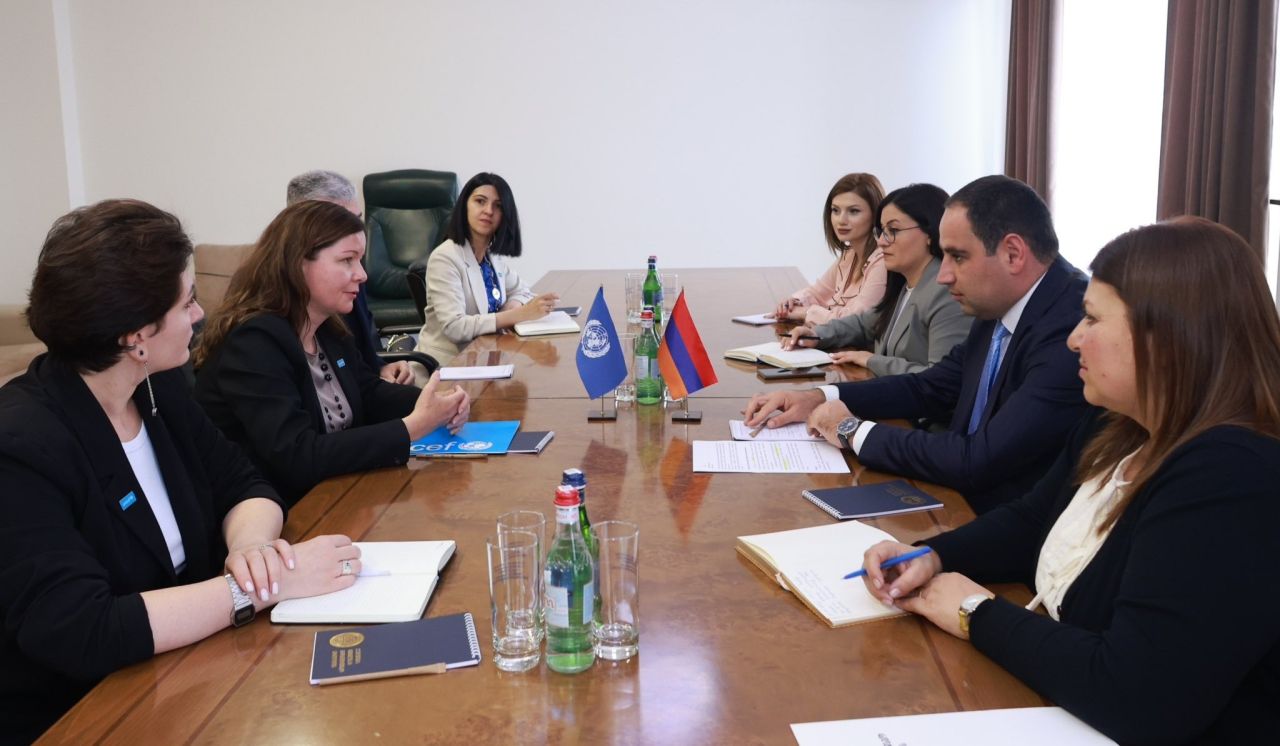 Այն ուղղությունները, որոնցով ՀՀ Կառավարությունն աշխատում է ՅՈՒՆԻՍԵՖ-ի հետ, շատ կարևոր են. Դավիթ Խուդաթյան