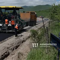 Սյունիքի մարզի Հարժիս համայնքի ավտոճանապարհի հիմնանորոգման աշխատանքները գրեթե ավարտված են
