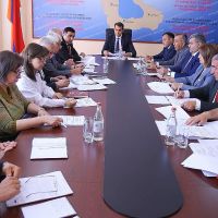 Գեղարքունիքի մարզպետ Կարեն Սարգսյանը աշխատանքային հանդիպում է անցկացրել