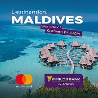 Maldives, Macbooks and iPhones: Exclusive campaign specially for Byblos Bank Armenia’s Mastercard cardholders