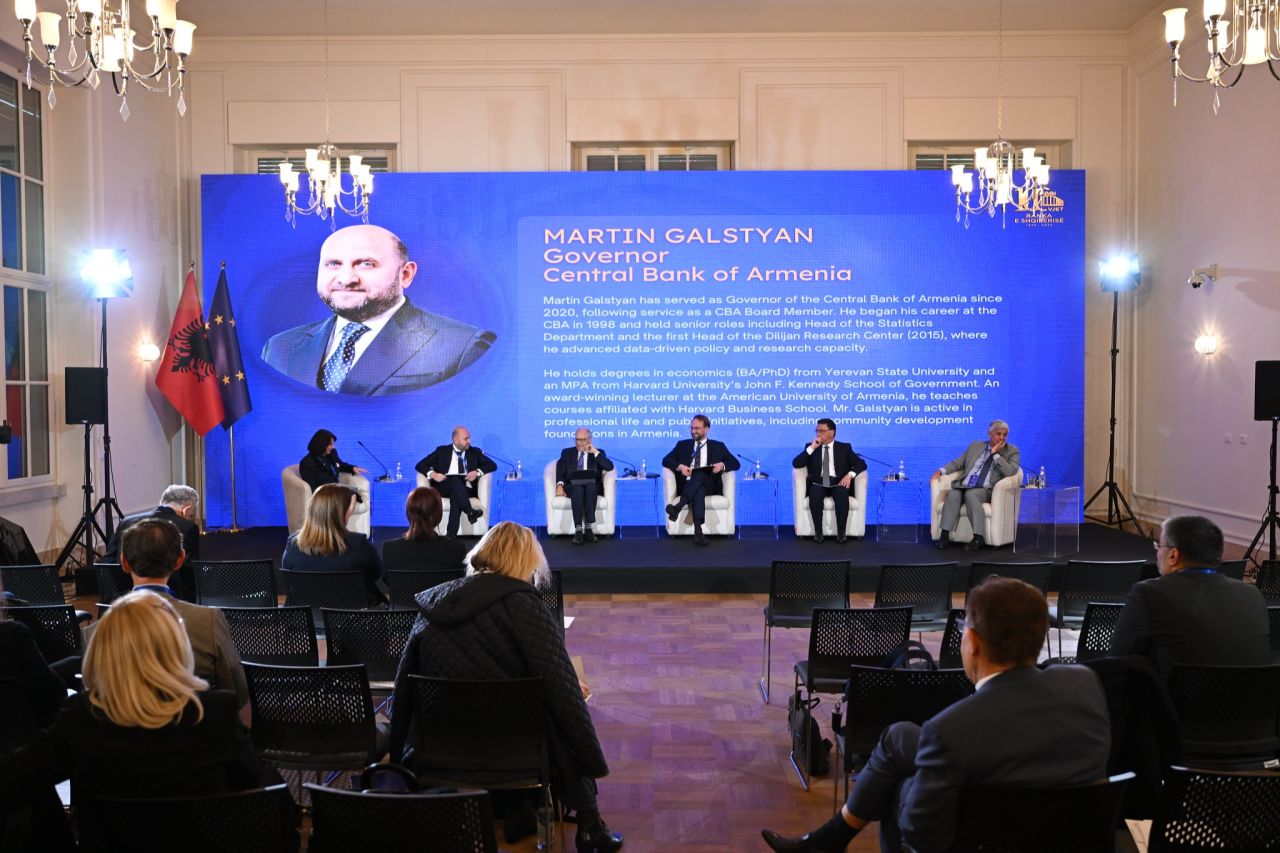 ԿԲ նախագահ Մարտին Գալստյանը մասնակցել է Ալբանիայի բանկի հարյուրամյակին նվիրված համաժողովին