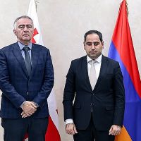 Դավիթ Խուդաթյանը հանդիպել է Վրաստանի տարածքային զարգացման նախարար Կախաբեր Գուլեդանիի հետ