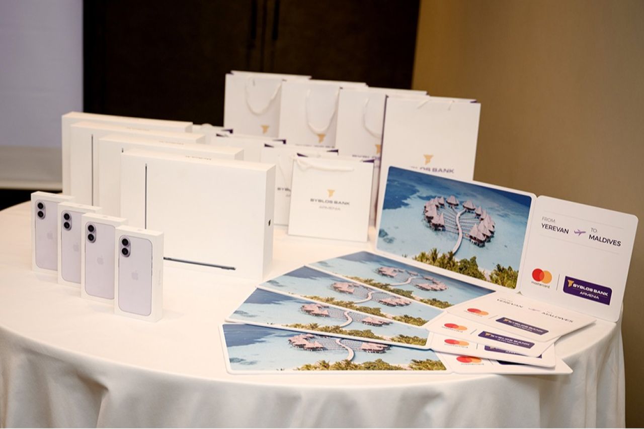 Maldives trips and Apple devices awarded to loyal Byblos Bank Armenia customers